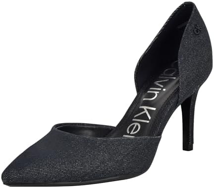 Calvin Klein Women's Gloria Pump, Dark Blue Denim 402, 9