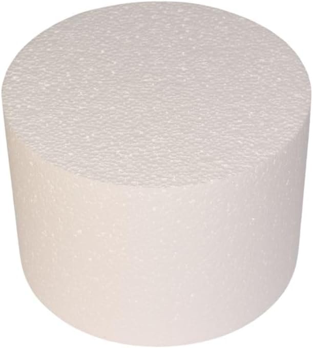 Oasis Supply Dummy Round Cake, 7" x 5", White