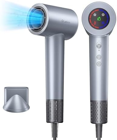 Labiim Hair Dryer, High-Speed Ionic Blow Dryer 110,000 RPM Motor (Iron)