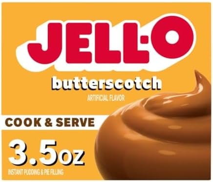Jell-O Cook & Serve Butterscotch Pudding & Pie Filling Mix, 3.5 oz Box