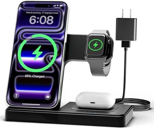 GETPALS Wireless Charger iPhone Charging Station for Apple Multiple Devices