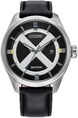 CITIZEN Men's Eco-Drive Marvel's X-Men 42.3mm Stainless Steel AW5007-17W