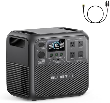 BLUETTI Elite 200 V2 Portable Power Station 2073.6Wh 2600W Solar Generator