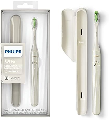 Philips Sonicare One Rechargeable Electric Toothbrush, 1 Brush Head, Snow
