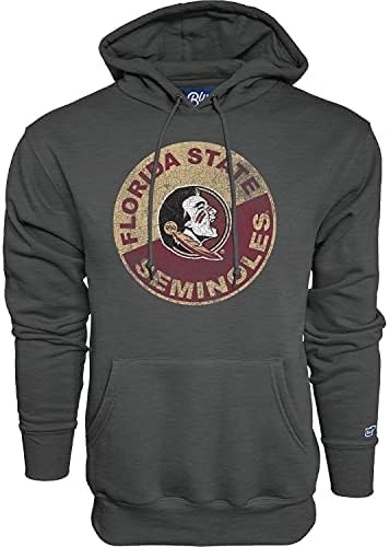 Blue 84 Men's Florida State Seminoles Hoodie Vintage Cap Dark Heather, Dark Grey, Small