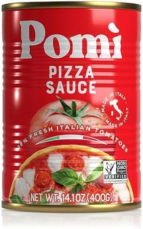 Pomì Pizza Sauce 14.1oz (Pack of 12) - 100% Fresh Italian Tomatoes, Made in Italy, Non-GMO, Gluten-Free, No Additives/Preservatives, Velvety & Creamy, Perfect for Pizza