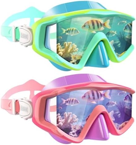 Aegend Swim Goggles for Adults Kids - 220°Wide View Anti-Fog Goggles with Mesh Bag for Indoor Outdoor Pool Beach Swimming