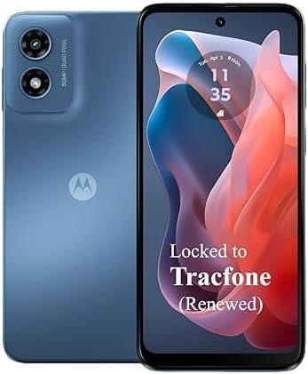 Tracfone Moto g Play 2024 Renewed Phone with a 1-Yr Plan Included