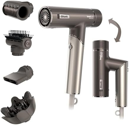 Shark SpeedStyle Pro Flex High-Velocity Dryer, Scalp Shield, HD542