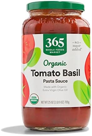 365 by Whole Foods Market, Organic Tomato Basil Pasta Sauce, 25 Ounce