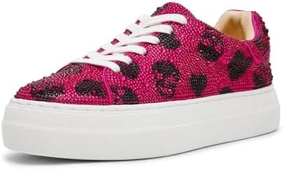 Betsey Johnson Women's Sidny Sneaker, Fuschia Multi, 6