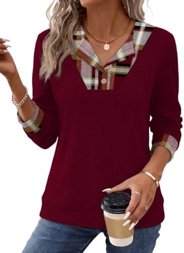 Fall Outfits for Women 2026 Womens Sweaters Women's Fashion Clothing Red M