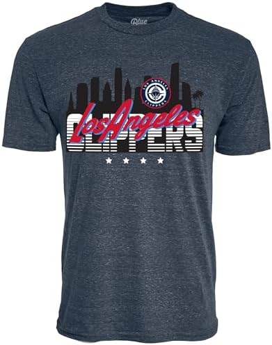 Los Angeles Clippers NBA Officially Licensed Tri-Blend T-Shirt Flyline, Large Team Color