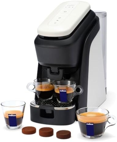 Lavazza Tabli Espresso Machine, works with 100% Coffee Tabs (White)