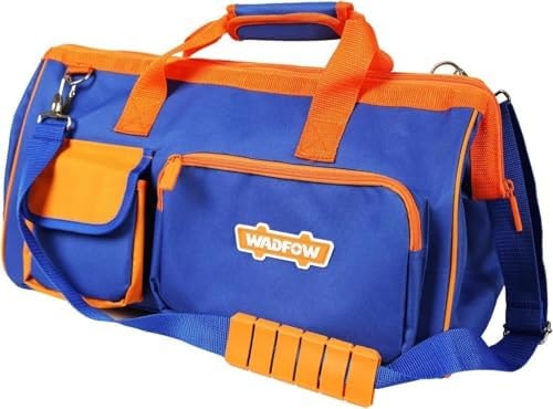 WADFOW 19in Waterproof Tool Bag, Extra-Large, Wide Mouth, 600D, Hi-Vis
