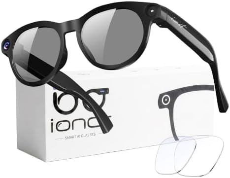 iONCT AI Smart Glasses with Camera, 4K HD Video Recording Sunglasses
