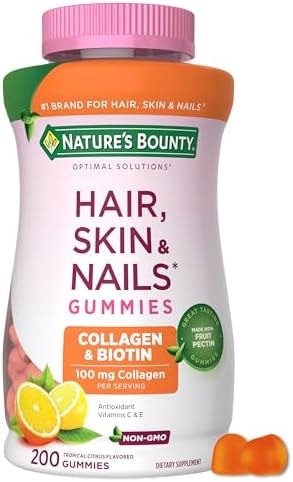 Nature's Bounty Optimal Solutions Hair, Skin & Nail Collagen Pectin Gummies