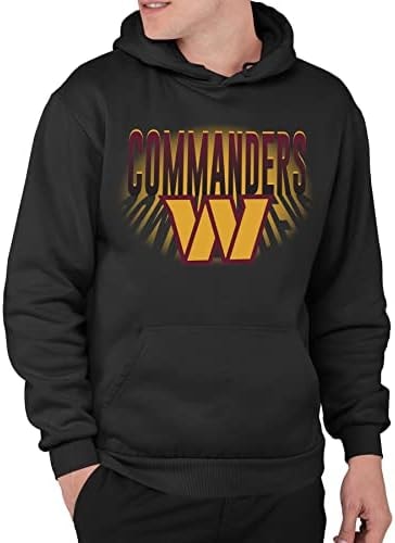 Junk Food NFL - Washington Commanders - Spotlight - Officially Licensed Adult Pullover Fleece Hoodie for Men and Women