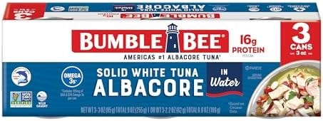 Bumble Bee Solid White Albacore Tuna in Water, 3 oz (Pack of 3)