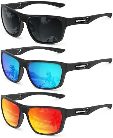 KALIYADI Polarized Sunglasses Men Sports-Sunglasses: Classic Sun Glasses for Driving, Fishing for Women with UV400 Protection