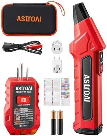 AstroAI Circuit Breaker Finder Tool with GFCI Outlet Tester for 90–120V AC