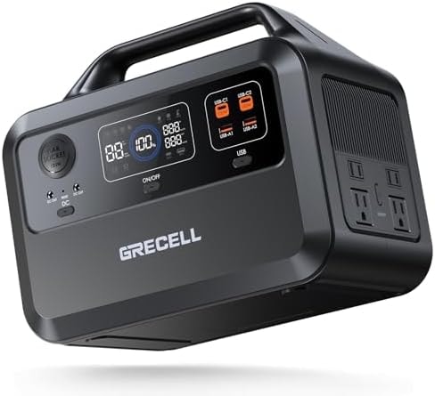 GRECELL Portable Power Station 460Wh 600W