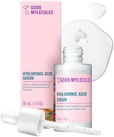 Good Molecules Hyaluronic Acid Serum for Face, Hydrating Serum, 1 fl oz