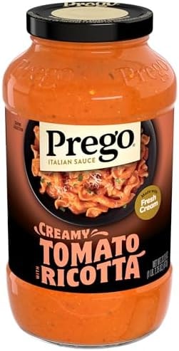 Prego Creamy Tomato Pasta Sauce With Ricotta Cheese, 23.75 oz Jar