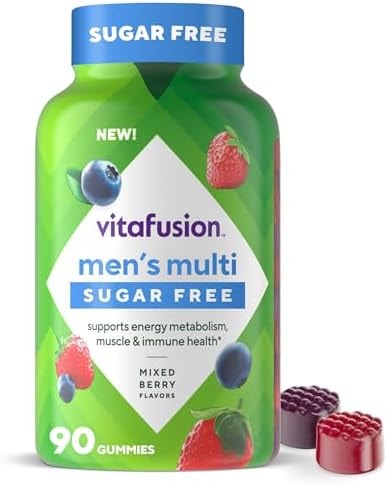 Vitafusion Men's Multivitamin Gummies Sugar Free | 90 Gummy Vitamins