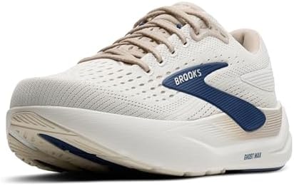 Brooks Men’s Ghost Max 3 Neutral Running & Walking Shoe - Coconut/Chateau/Navy - 10 Medium