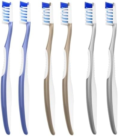 Fremouth Soft Toothbrushes for Adults, Soft Rounded Bristles, 6 Count