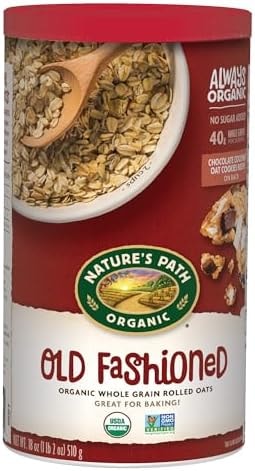 Nature's Path Organic Old Fashioned Oats Instant Oatmeal, 18 oz (Pack of 6), Non-GMO