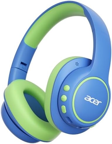 Acer OHR702 Kids Bluetooth Headphones for School with Built-in Mic,Over-Ear