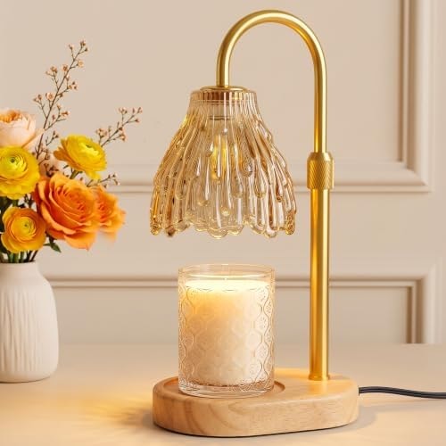 Ruivata Dimmable Candle Warmer Lamp with Timer,Candle Lamp for Jar Candles