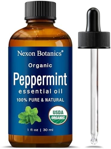 Organic Peppermint Essential Oil 30 ml - 100% Pure & Natural - Hexane Free