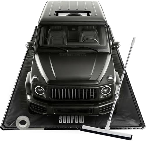 SUNPOW Containment Mat(7'9" x 18'), Includes Squeegee and Reflective Tape