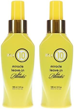 ITS A 10 by It's a 10 MIRACLE LEAVE IN PRODUCT FOR BLONDES 4 OZ (Package Of 2)