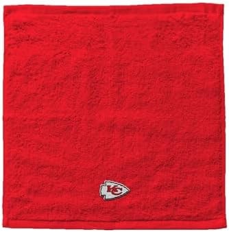 Northwest Kansas City Chiefs NFL Team Logo Wash Cloth 4 Pack 12 x 12 Inches