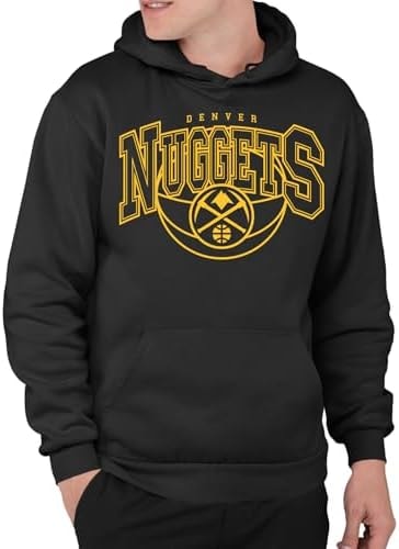 Junk Food NBA - Denver Nuggets Monochromatic Arch Adult Hoodie Black
