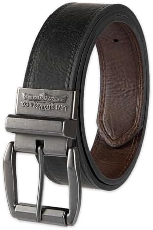 Levi's Men's Reversible Casual Jeans Belt, Black/Brown Laminate, 32 (Waist 30)