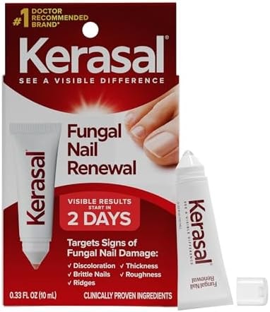 Kerasal Nail Renewal, Restorative Nail Repair for Damaged Nails, 0.33 oz