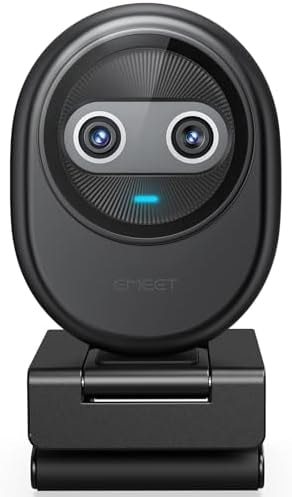 EMEET Piko 4K Webcam for Streaming, World’s 1st Dual-Camera AI-Powered 4K