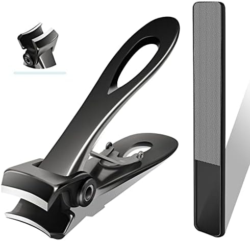 Werlla Toenail Clippers for Thick Toenails, Long Handle Wide Jaw Opening Nail Clippers for Adult, Men, Seniors, Extra Large Heavy Duty Toenail Clippers for Fingernail & Ingrown Toenail (2 Piece Set)