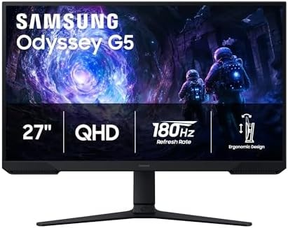 Samsung 27" Odyssey G5 (G51F) Series QHD (1440P) Gaming Monitor