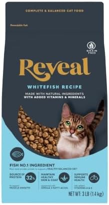 Reveal Whitefish Grain Free Complete Dry Cat Food 3 lb Bag