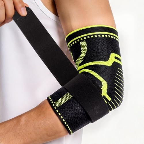 Elbow Brace for Women&Men, Elbow Compression Sleeve with Adjustable Strap