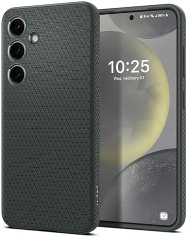 Spigen for Galaxy S24 Case, Liquid Air [No Magnet Ring] [Military-Grade Protection] - Abyss Green