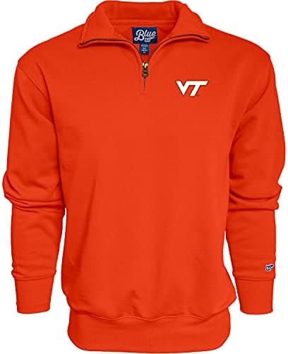 Blue 84 Men's Virginia Tech Hokies Quarter Zip Sweatshirt Icon Secondary, Alternate Color, XX-Large