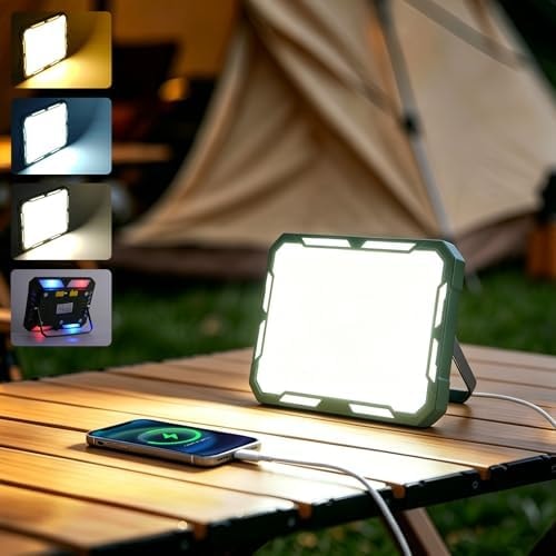Camping Lights Rechargeable, 1000LM Camping Lantern 6 Modes, Magnetic