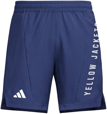 adidas Men's D4T Woven Georgia Technical University Shorts, Team Navy Blue/White/Georgia Technical University, XX-Large/9" Inseam